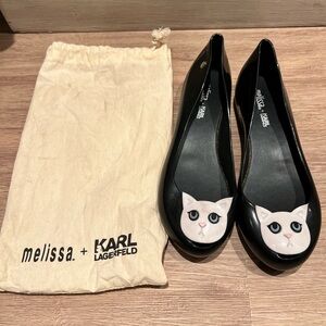 Melissa Black Cat Flats